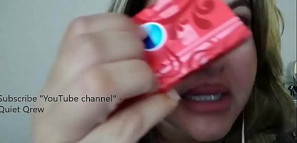  ASMR Sexy whispers while chewing bubble gum guarantee you cum